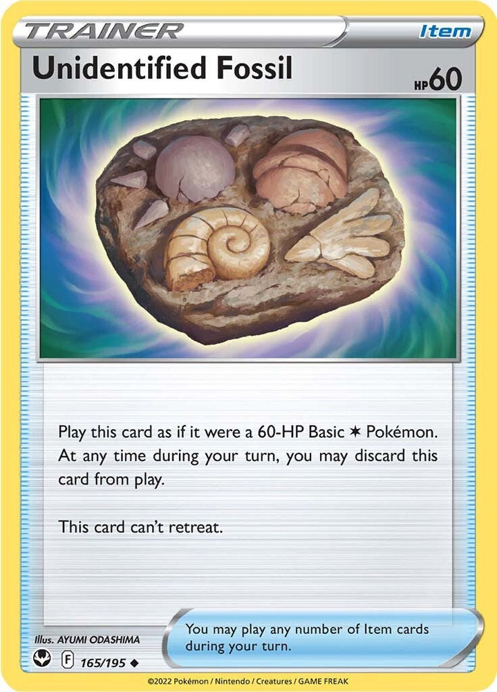 Pokemon | Unidentified Fossil (165/195) [Sword & Shield: Silver Tempest] | The Nerd Merchant