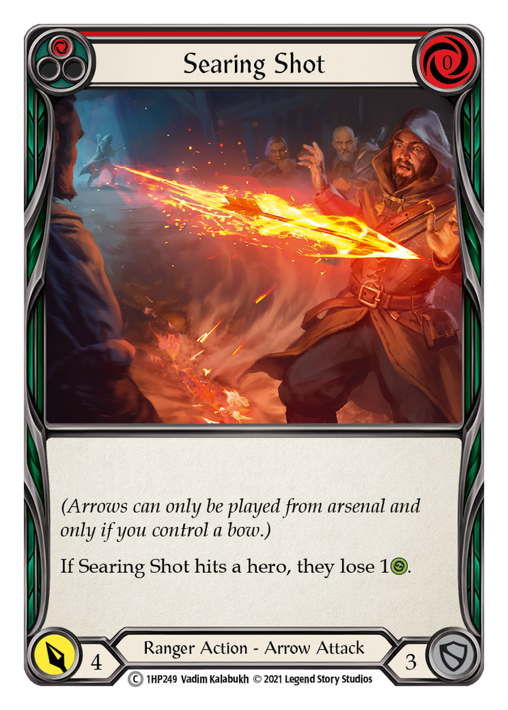 Flesh and Blood TCG | Searing Shot (Red) [1HP249] (History Pack 1) | The Nerd Merchant