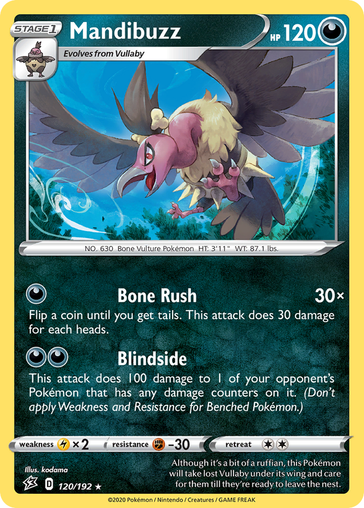 Pokemon | Mandibuzz (120/192) [Sword & Shield: Rebel Clash] | The Nerd Merchant