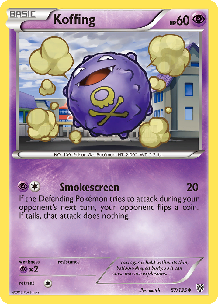 Pokemon | Koffing (57/135) [Black & White: Plasma Storm] | The Nerd Merchant