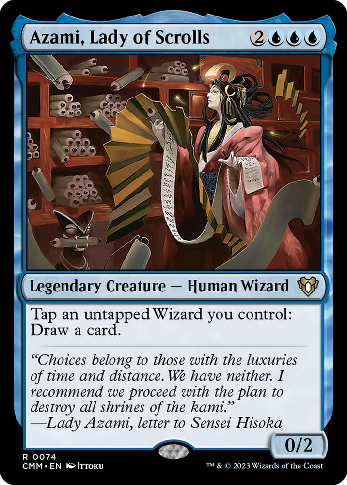 Magic | Azami, Lady of Scrolls [Commander Masters] | The Nerd Merchant