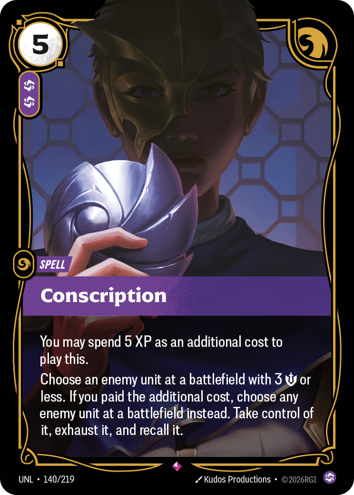Conscription (Foil) - Unleashed (140/219)