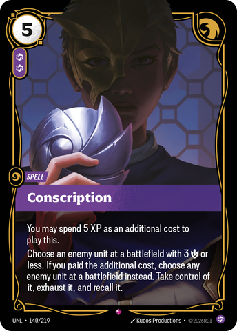 Conscription (Foil) - Unleashed (140/219)
