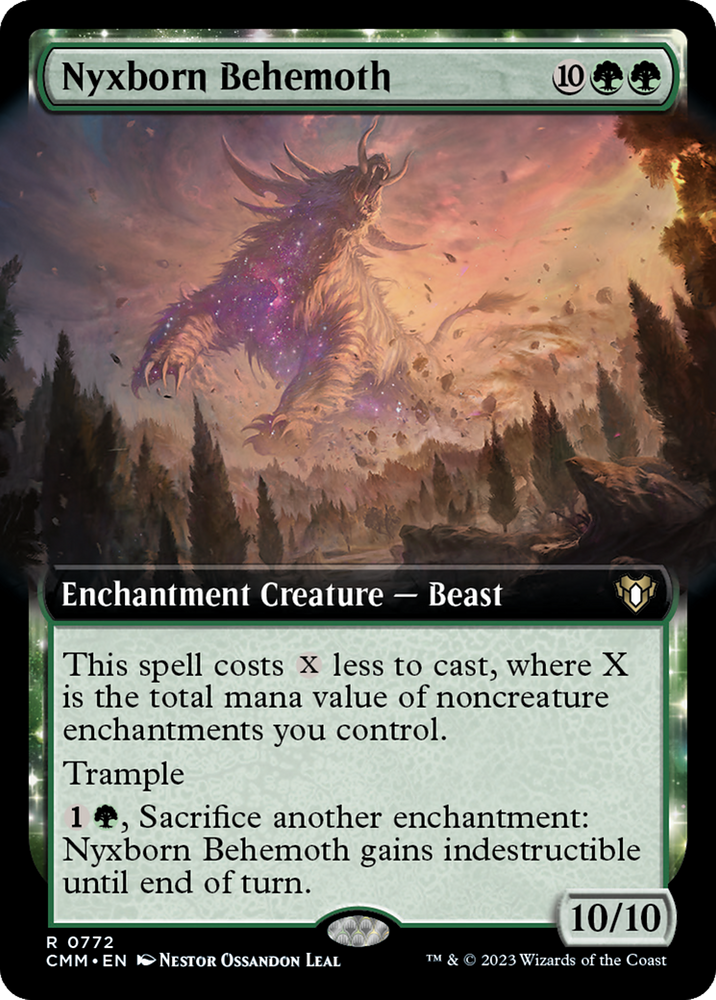 Magic | Nyxborn Behemoth (Extended Art) [Commander Masters] | The Nerd Merchant