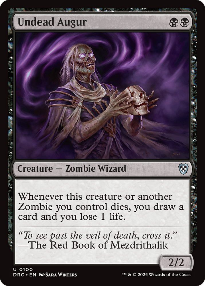 Magic | Undead Augur [Aetherdrift Commander] | The Nerd Merchant