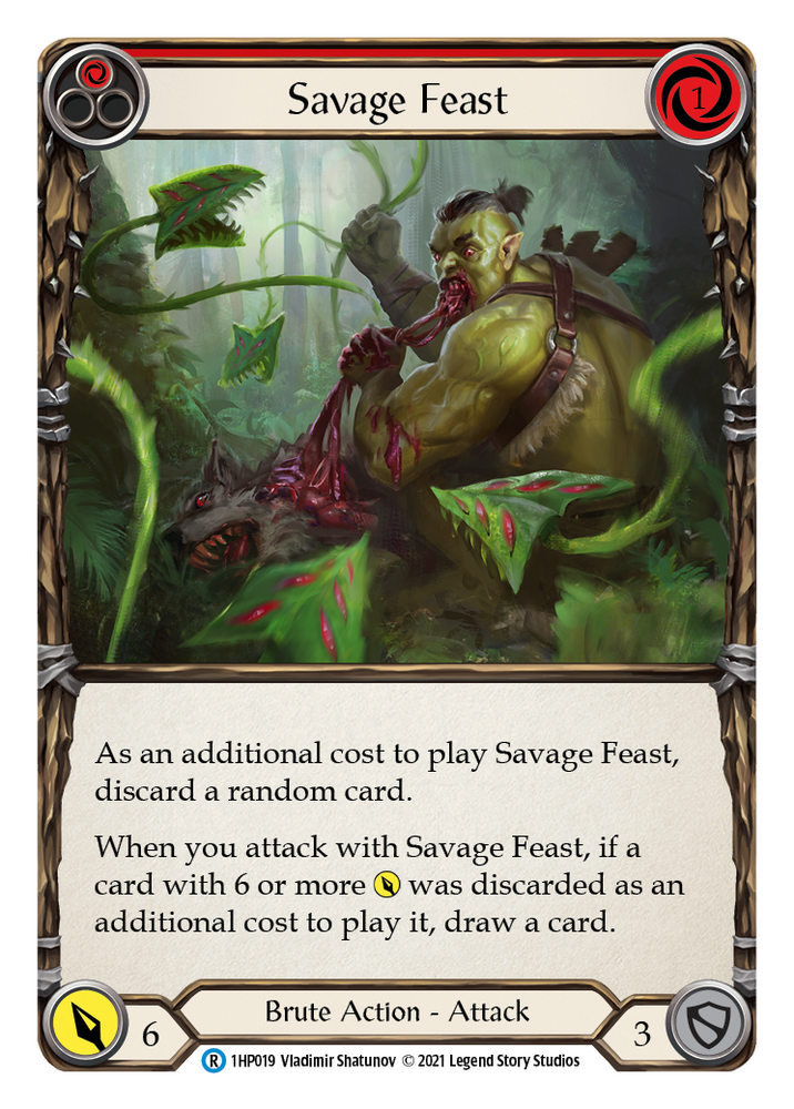 Flesh and Blood TCG | Savage Feast (Red) [1HP019] (History Pack 1) | The Nerd Merchant