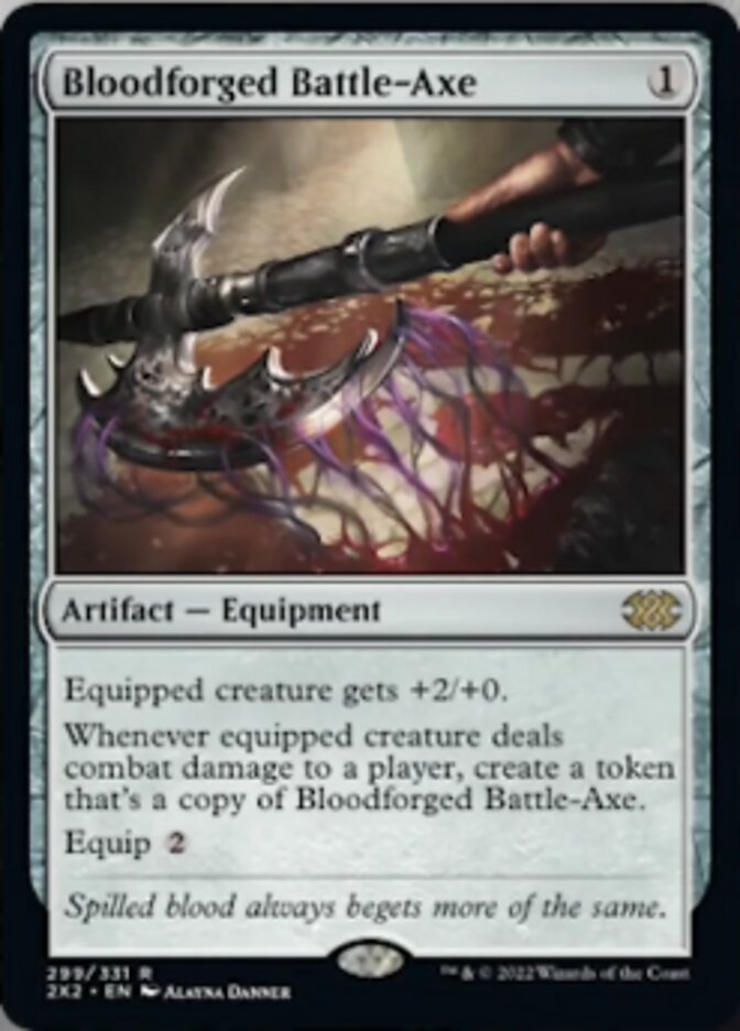 Magic | Bloodforged Battle-Axe [Double Masters 2022] | The Nerd Merchant