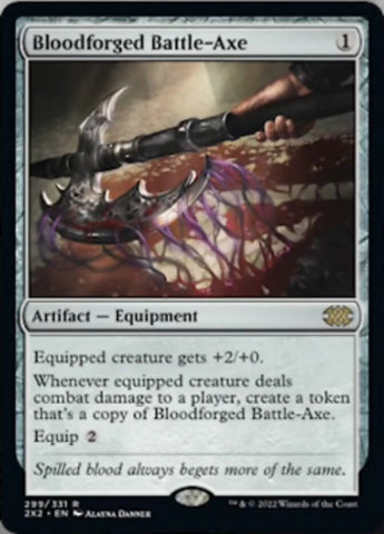 Magic | Bloodforged Battle-Axe [Double Masters 2022] | The Nerd Merchant