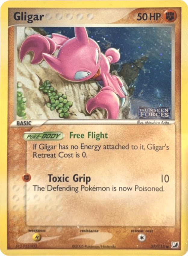 Pokemon | Gligar (57/115) (Stamped) [EX: Unseen Forces] | The Nerd Merchant
