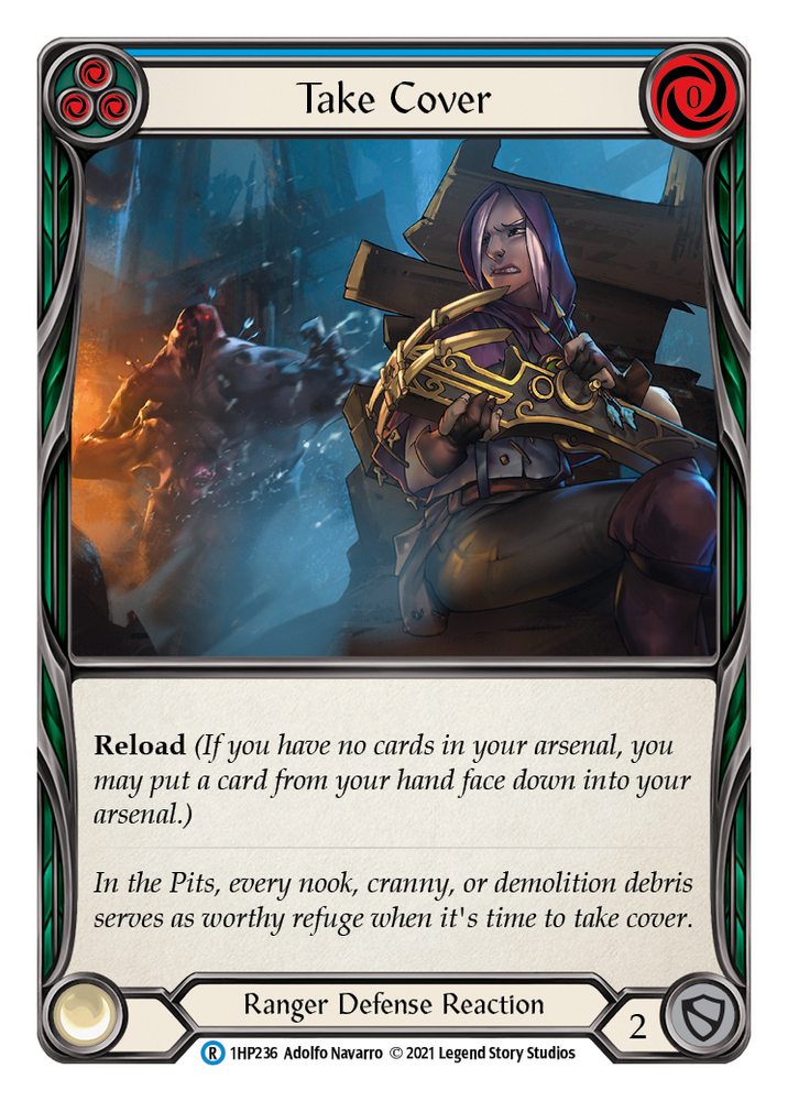 Flesh and Blood TCG | Take Cover (Blue) [1HP236] (History Pack 1) | The Nerd Merchant