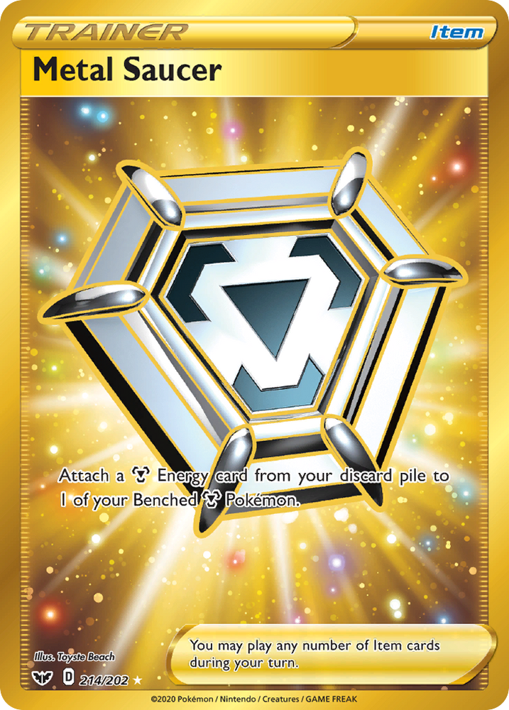 Pokemon | Metal Saucer (214/202) [Sword & Shield: Base Set] | The Nerd Merchant