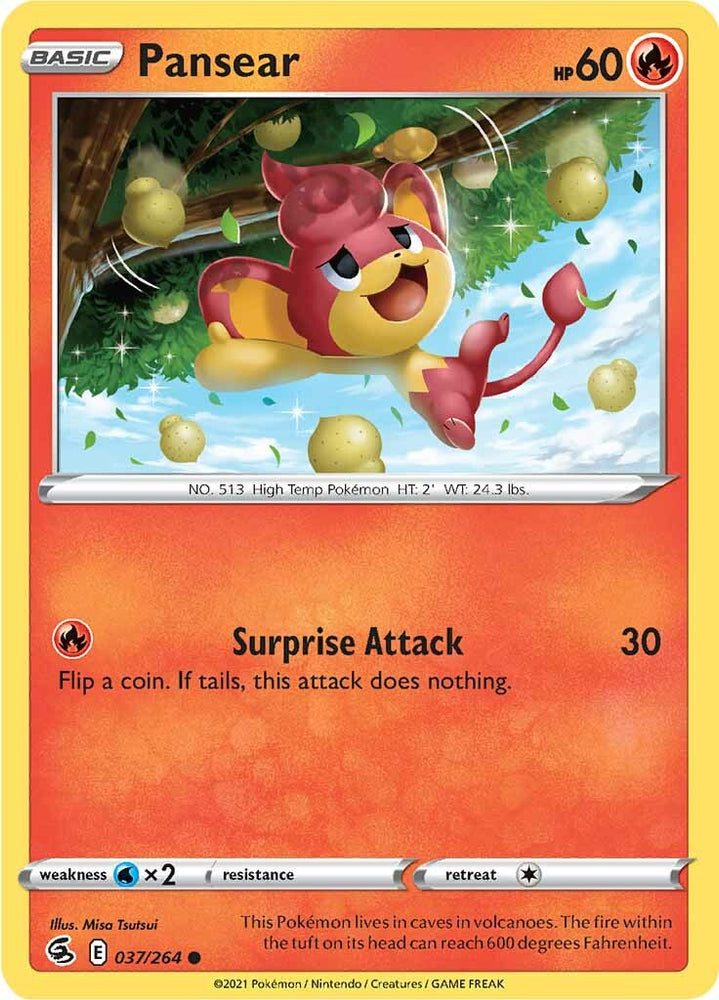 Pokemon | Pansear (037/264) [Sword & Shield: Fusion Strike] | The Nerd Merchant