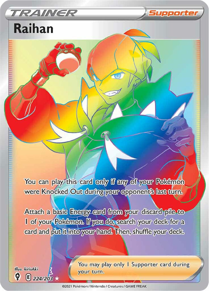 Pokemon | Raihan (224/203) [Sword & Shield: Evolving Skies] | The Nerd Merchant