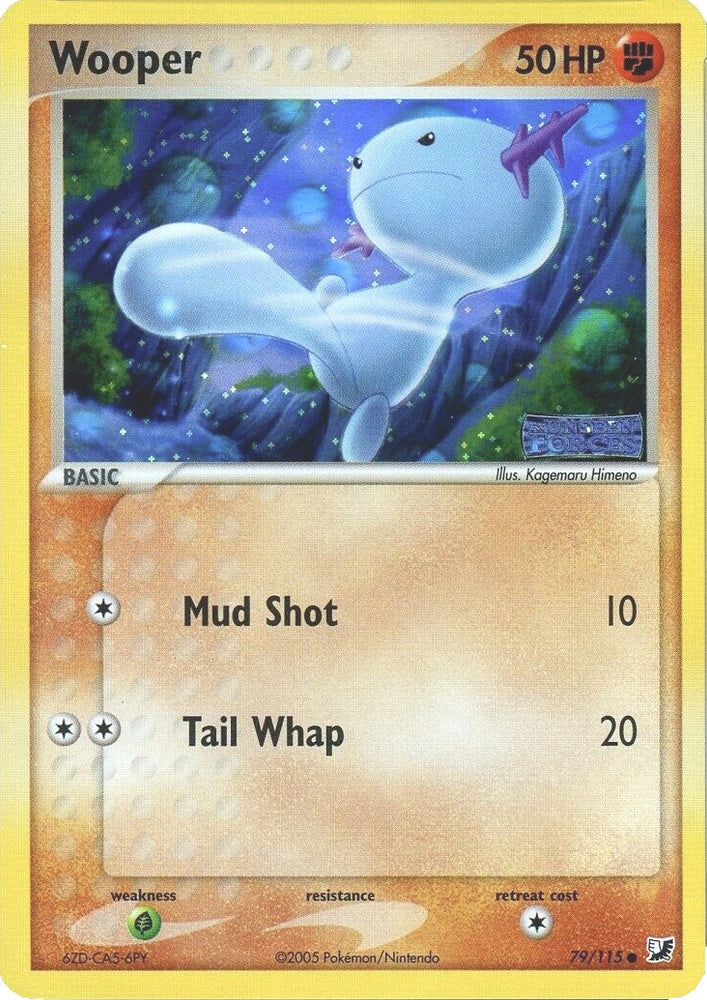 Pokemon | Wooper (79/115) (Stamped) [EX: Unseen Forces] | The Nerd Merchant