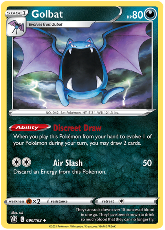 Pokemon | Golbat (090/163) [Sword & Shield: Battle Styles] | The Nerd Merchant