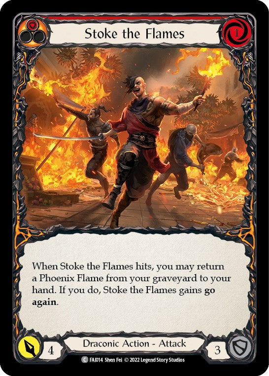 Flesh and Blood TCG | Stoke the Flames [FAI014] (Uprising Fai Blitz Deck) | The Nerd Merchant