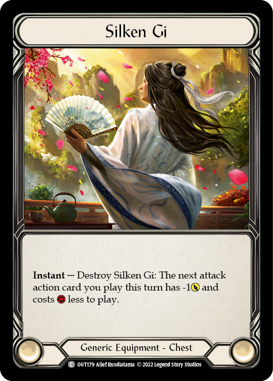 Flesh and Blood TCG | Silken Gi [OUT179] (Outsiders)  Rainbow Foil | The Nerd Merchant