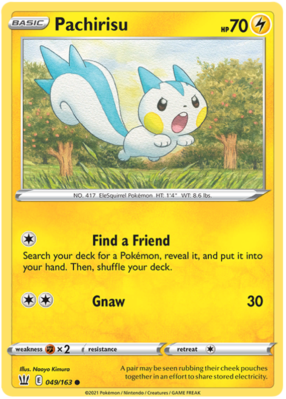 Pokemon | Pachirisu (049/163) [Sword & Shield: Battle Styles] | The Nerd Merchant