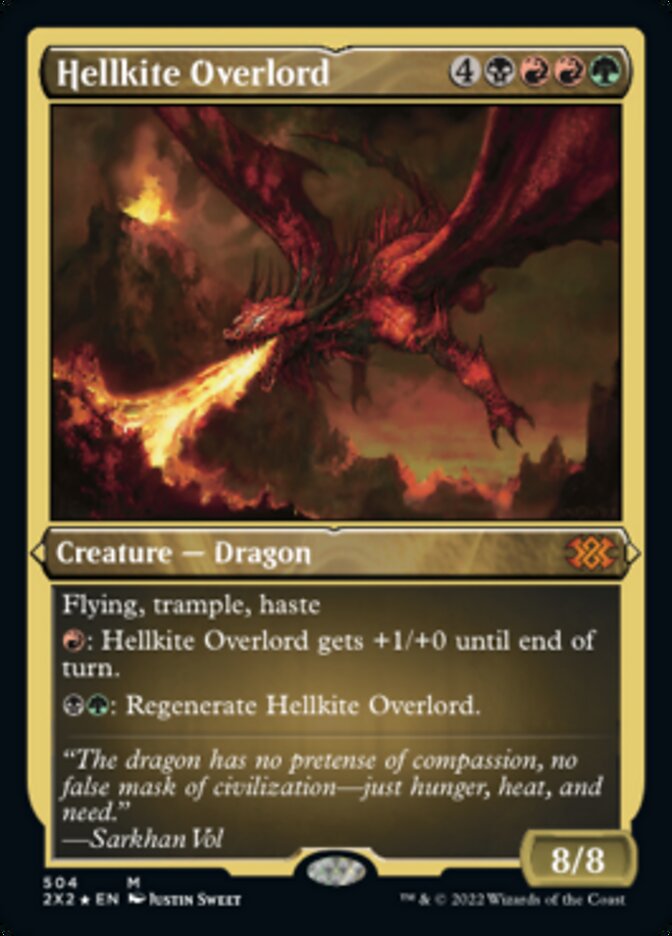 Magic | Hellkite Overlord (Foil Etched) [Double Masters 2022] | The Nerd Merchant