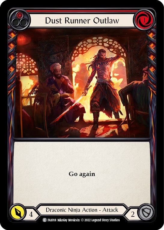 Flesh and Blood TCG | Dust Runner Outlaw (Red) [FAI018] (Uprising Fai Blitz Deck) | The Nerd Merchant