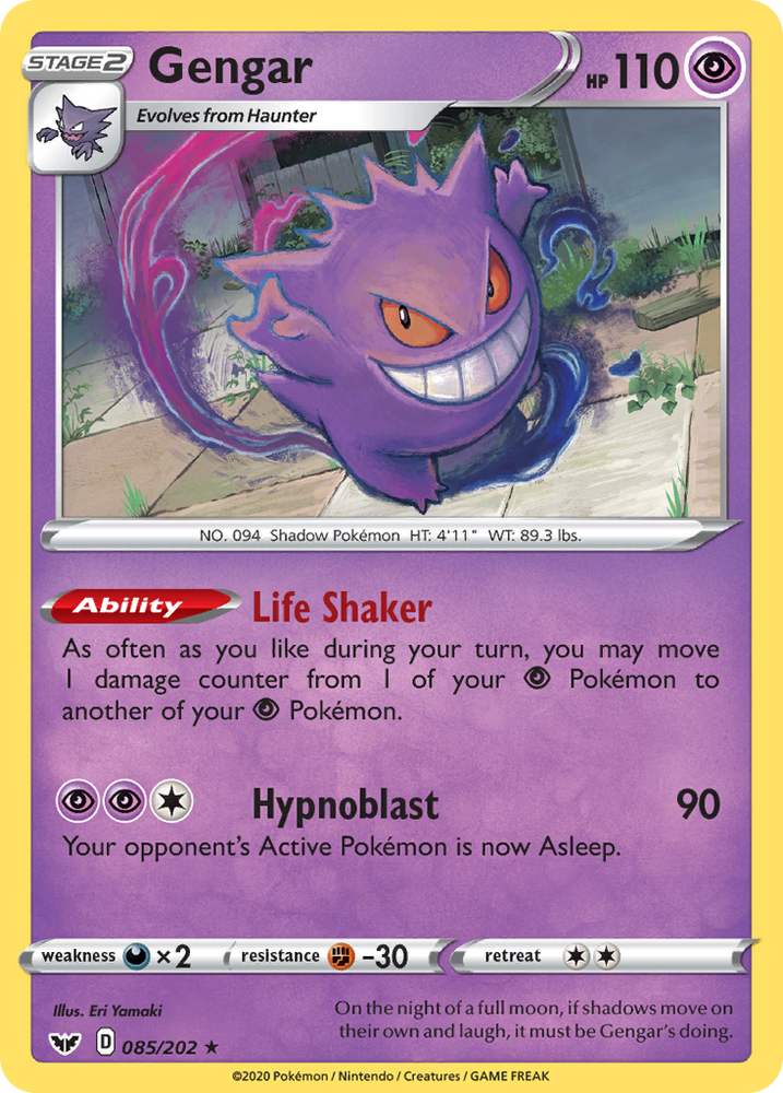 Pokemon | Gengar (085/202) [Sword & Shield: Base Set] | The Nerd Merchant