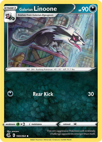 Pokemon | Galarian Linoone (160/264) [Sword & Shield: Fusion Strike] | The Nerd Merchant