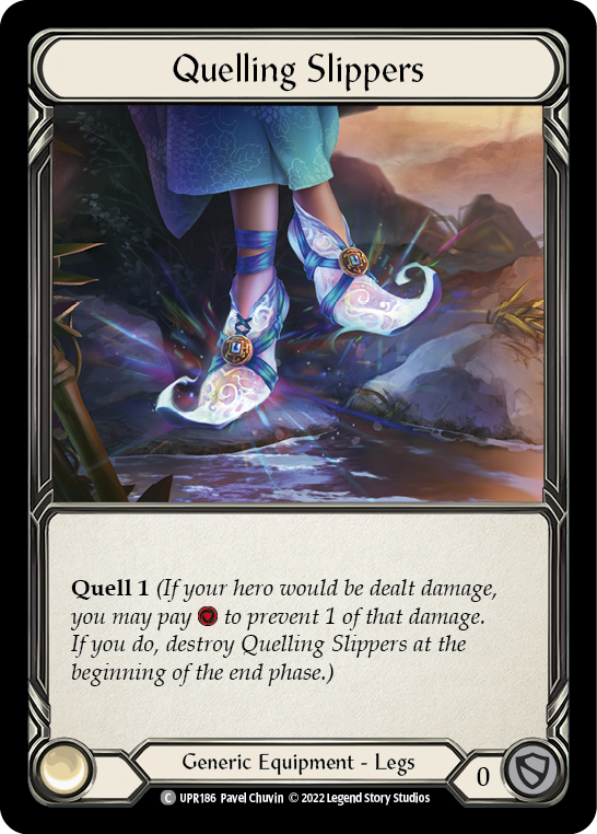 Flesh and Blood TCG | Quelling Slippers [UPR186] (Uprising) | The Nerd Merchant