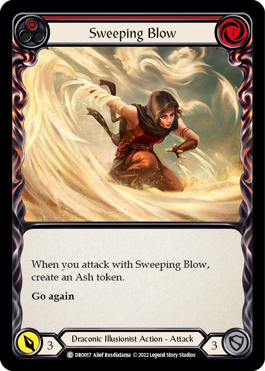 Flesh and Blood TCG | Sweeping Blow (Red) [DRO017] (Uprising Dromai Blitz Deck) | The Nerd Merchant