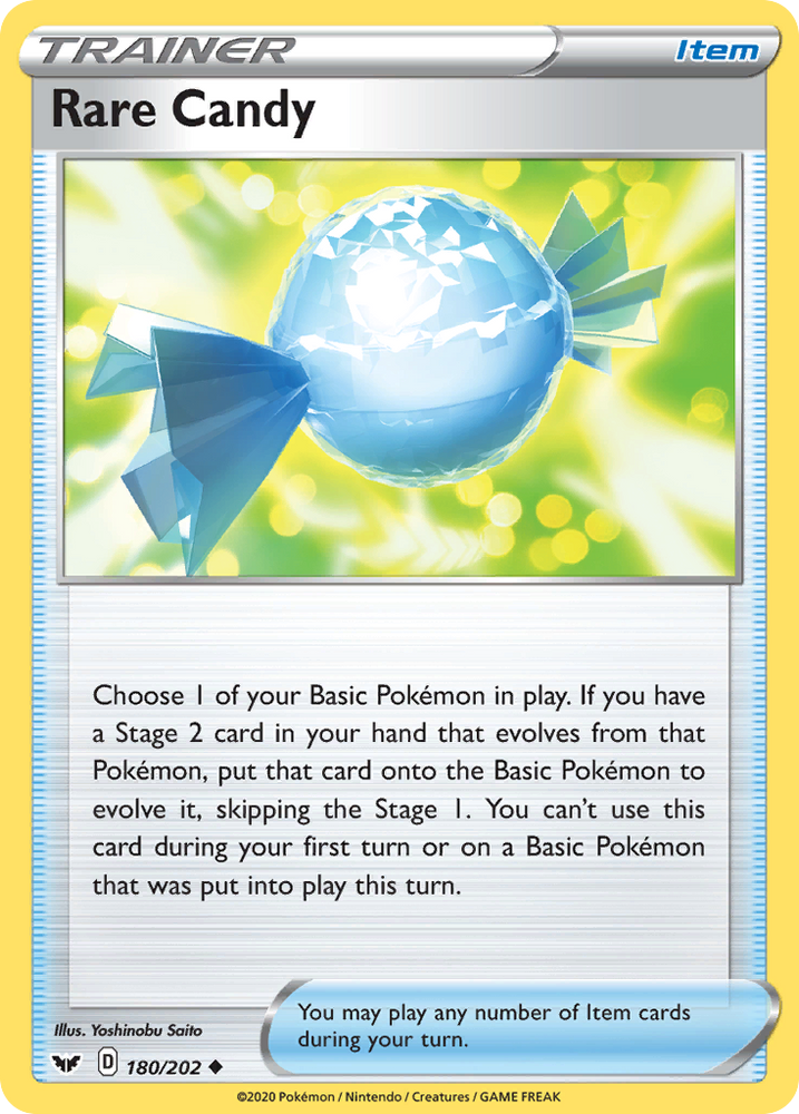Pokemon | Rare Candy (180/202) [Sword & Shield: Base Set] | The Nerd Merchant