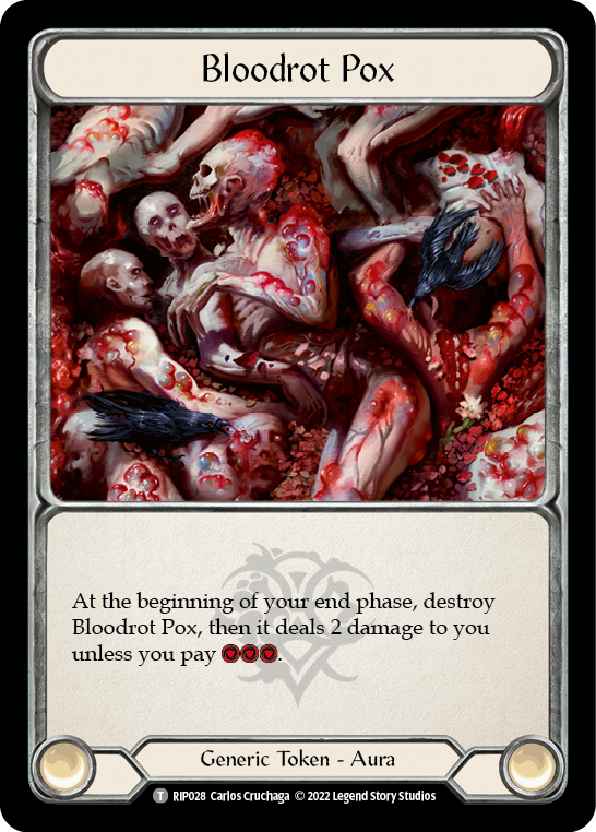 Flesh and Blood TCG | Bloodrot Pox [RIP028] (Outsiders Riptide Blitz Deck) | The Nerd Merchant