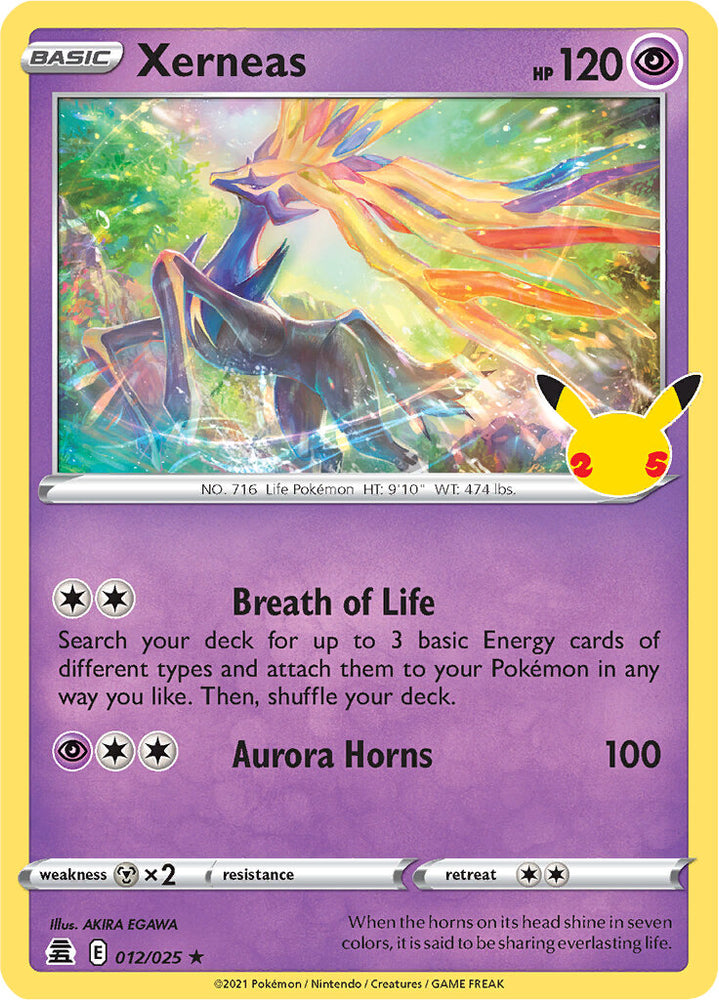 Pokemon | Xerneas (012/025) [Celebrations: 25th Anniversary] | The Nerd Merchant