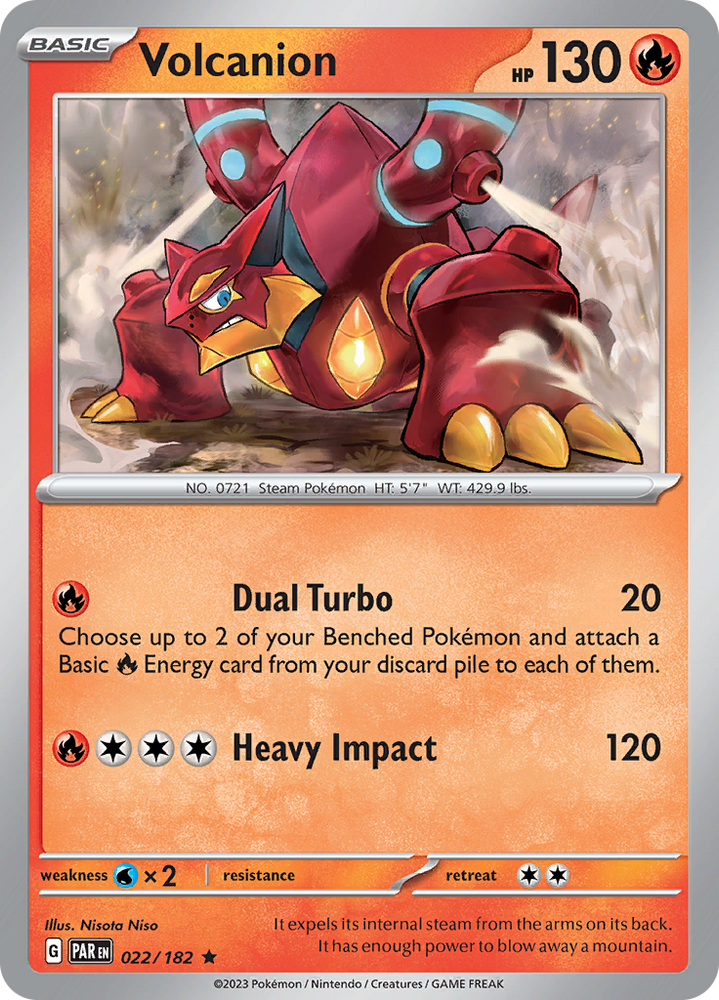 Pokemon | Volcanion (022/182) [Scarlet & Violet: Paradox Rift] | The Nerd Merchant