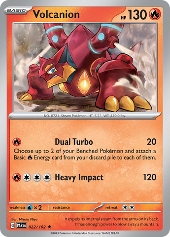 Pokemon | Volcanion (022/182) [Scarlet & Violet: Paradox Rift] | The Nerd Merchant