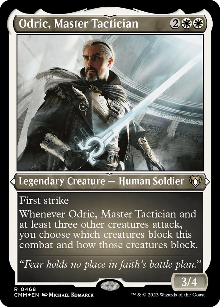Magic | Odric, Master Tactician (Foil Etched) [Commander Masters] | The Nerd Merchant