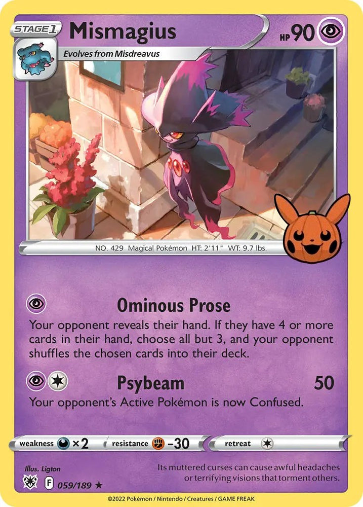 Pokemon | Mismagius (059/189) [Trick or Trade] | The Nerd Merchant