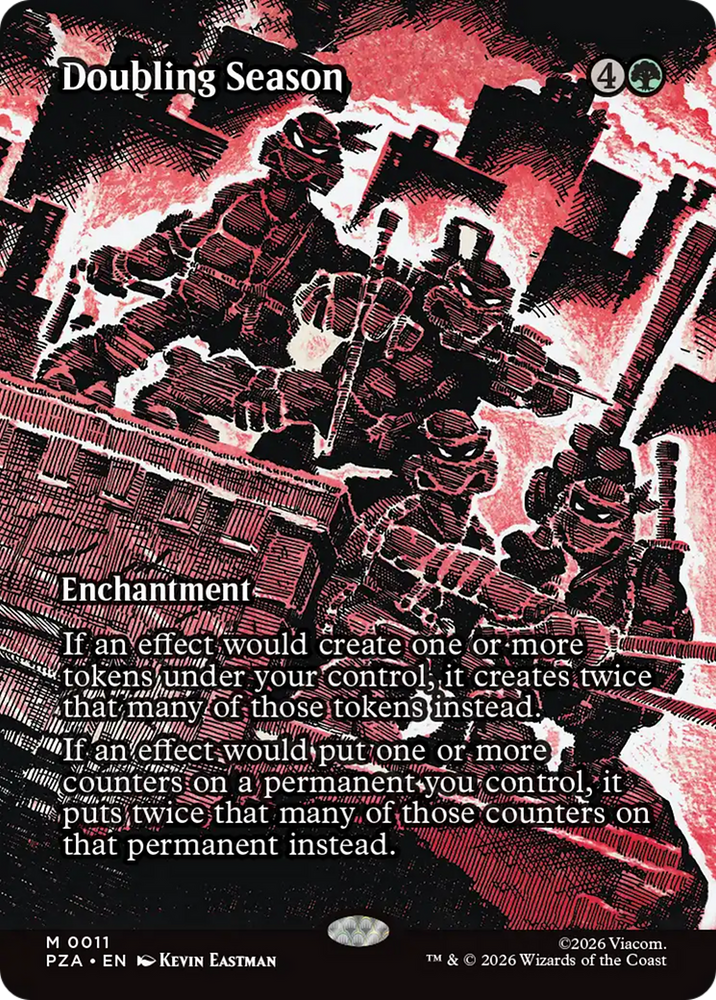 Magic | Doubling Season (Borderless) [Teenage Mutant Ninja Turtles Eternal-Legal] | The Nerd Merchant