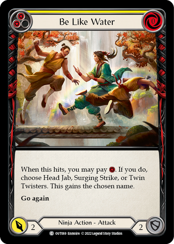 Flesh and Blood TCG | Be Like Water (Yellow) [OUT069] (Outsiders) | The Nerd Merchant