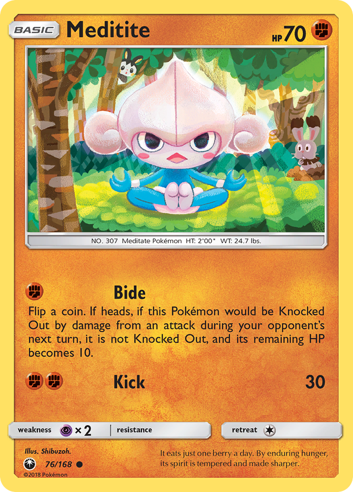 Pokemon | Meditite (76/168) [Sun & Moon: Celestial Storm] | The Nerd Merchant