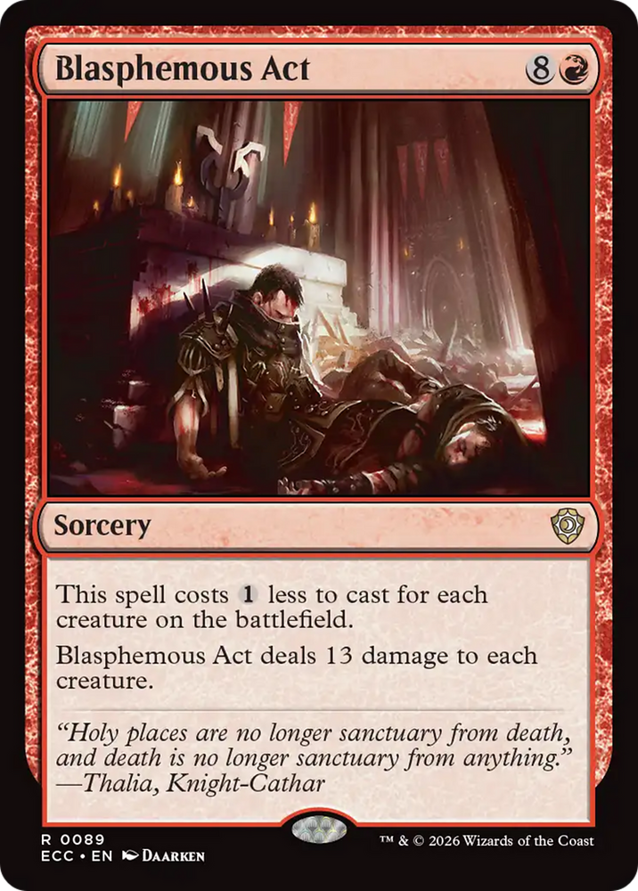 Magic | Blasphemous Act [Lorwyn Eclipsed Commander] | The Nerd Merchant