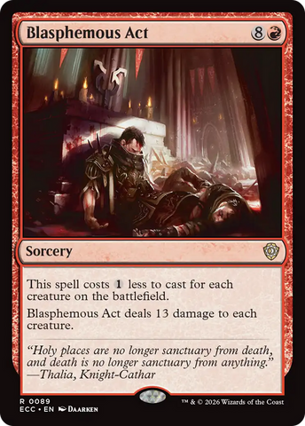 Magic | Blasphemous Act [Lorwyn Eclipsed Commander] | The Nerd Merchant