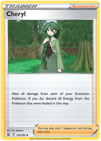 Pokemon | Cheryl (123/163) [Sword & Shield: Battle Styles] | The Nerd Merchant