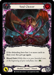 Flesh and Blood TCG | Soul Cleaver (Red) [DTD184] (Dusk Till Dawn)  Rainbow Foil | The Nerd Merchant