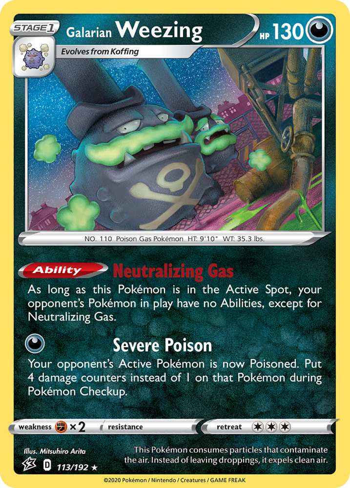 Pokemon | Galarian Weezing (113/192) [Sword & Shield: Rebel Clash] | The Nerd Merchant