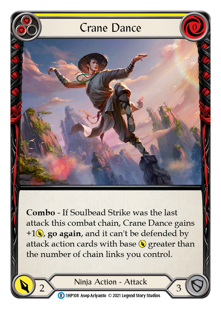 Flesh and Blood TCG | Crane Dance (Yellow) [1HP108] (History Pack 1) | The Nerd Merchant