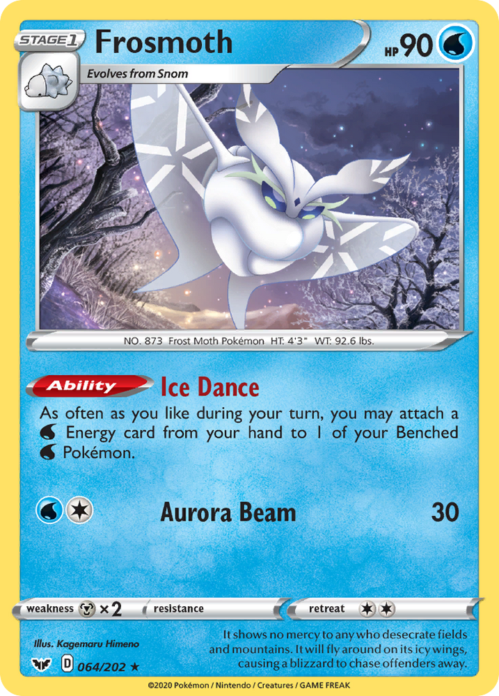 Pokemon | Frosmoth (064/202) (Theme Deck Exclusive) [Sword & Shield: Base Set] | The Nerd Merchant