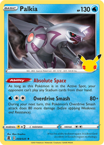 Pokemon | Palkia (004/025) [Celebrations: 25th Anniversary] | The Nerd Merchant