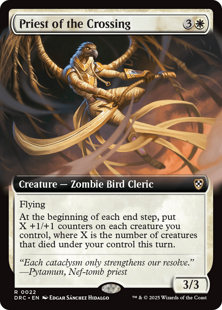 Magic | Priest of the Crossing (Extended Art) [Aetherdrift Commander] | The Nerd Merchant