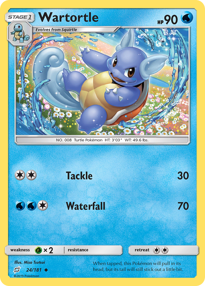 Pokemon | Wartortle (24/181) [Sun & Moon: Team Up] | The Nerd Merchant