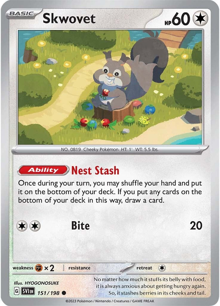 Pokemon | Skwovet (151/198) [Scarlet & Violet: Base Set] | The Nerd Merchant