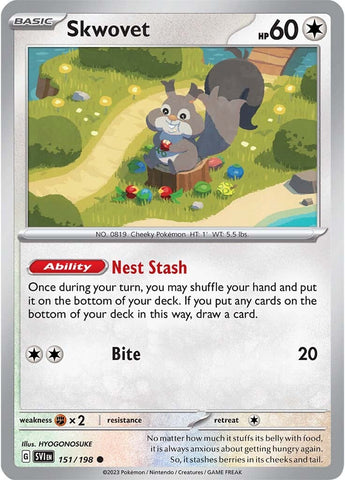 Pokemon | Skwovet (151/198) [Scarlet & Violet: Base Set] | The Nerd Merchant